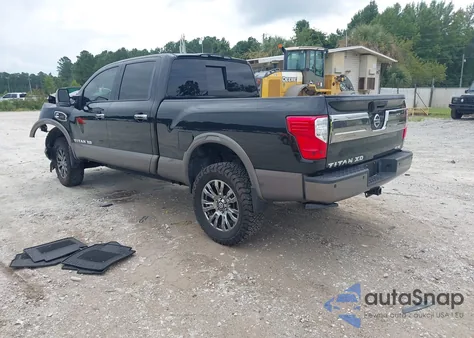 2018 Nissan Titan Xd Platinum Reserve Diesel from USA, damaged, VIN 1N6BA1F41JN524636